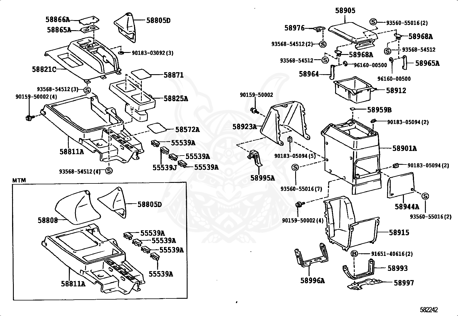 Toyota - Door Sub-assy, Console Compartment
